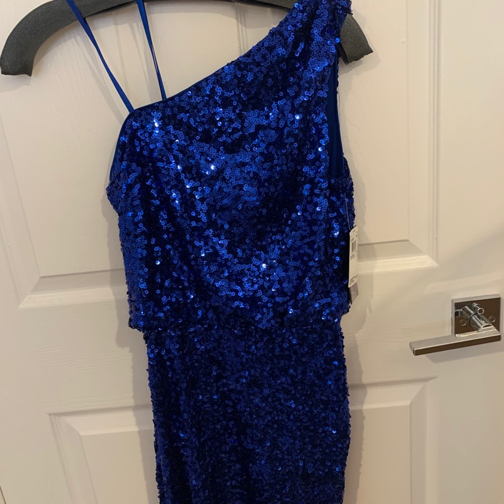 NWT Aqua Sequined Dress